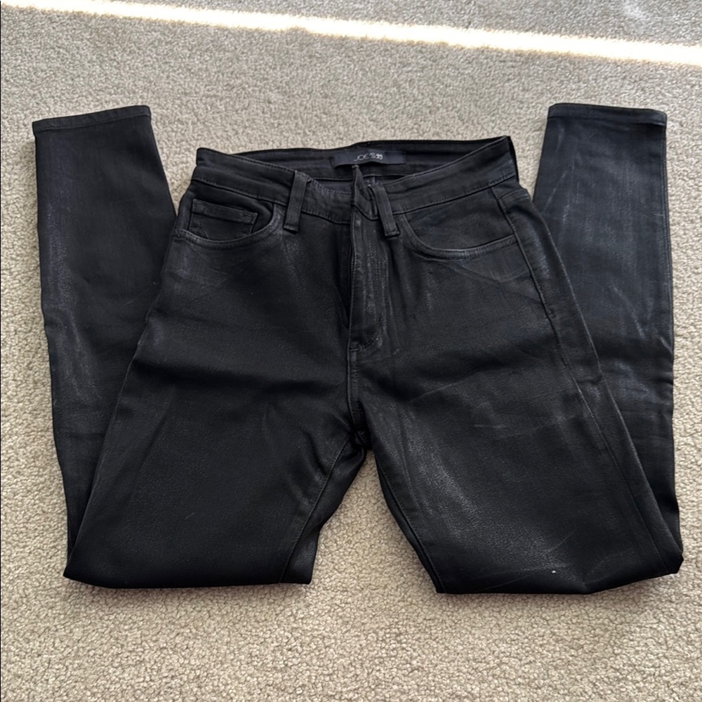 Joe's Jeans coated black denim